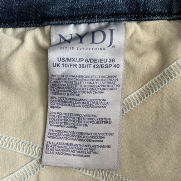 NYDJ Jeans Women Size 6 Ami Skinny Leg Tailored Welts Lift Tuck Technology - Picture 5 of 10